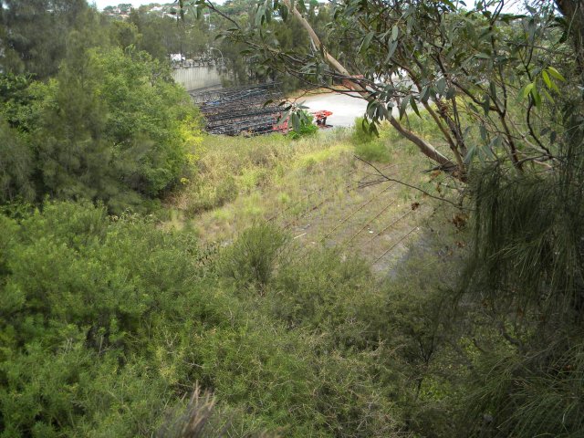 Railway line, where people lived